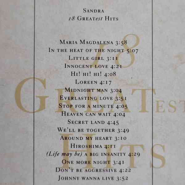 CD - SANDRA / 18 Greatest Hits - foto 2