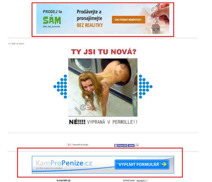 Nabízím reklamní plochy na webu Jenhumor.cz - foto 1