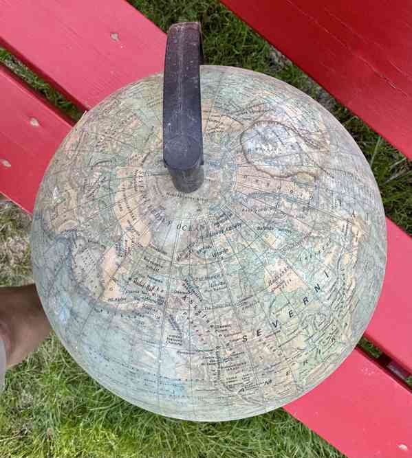RETRO starý GLOBUS svítí!! - foto 3