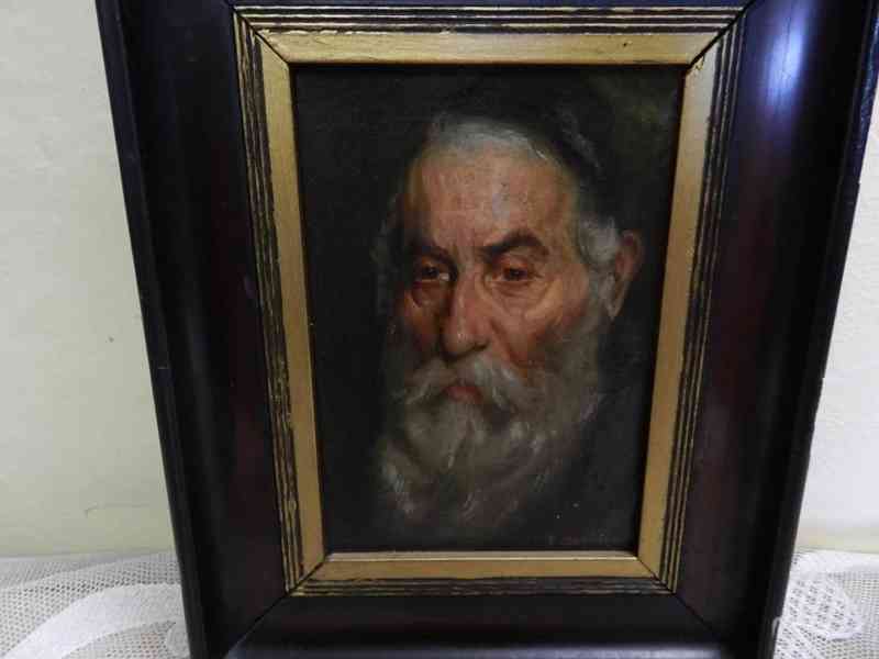 Portrét Žida olej na kartonu Franz Obermuller - foto 3
