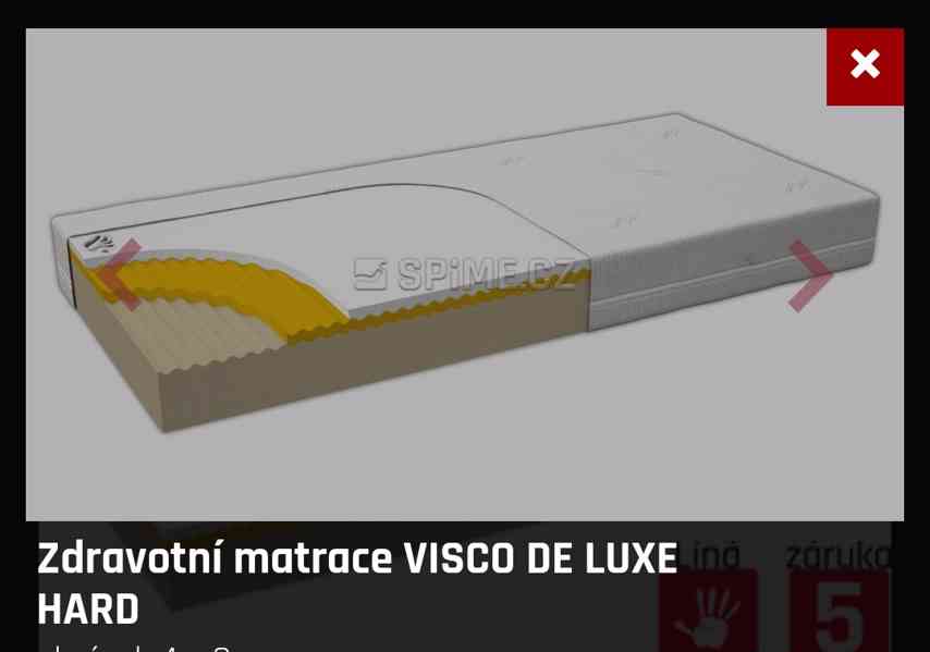 Matrace VISCO DE LUXE HARD  200x70x18 cm