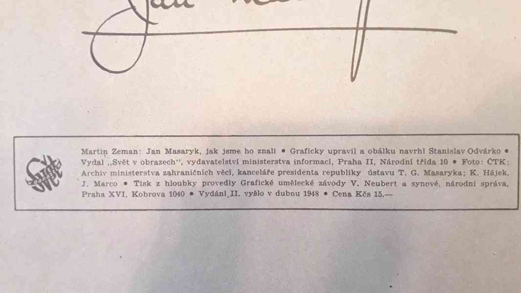  Jan Masaryk - Jak jsme ho znali - obrázkový sešit 1948  - foto 5