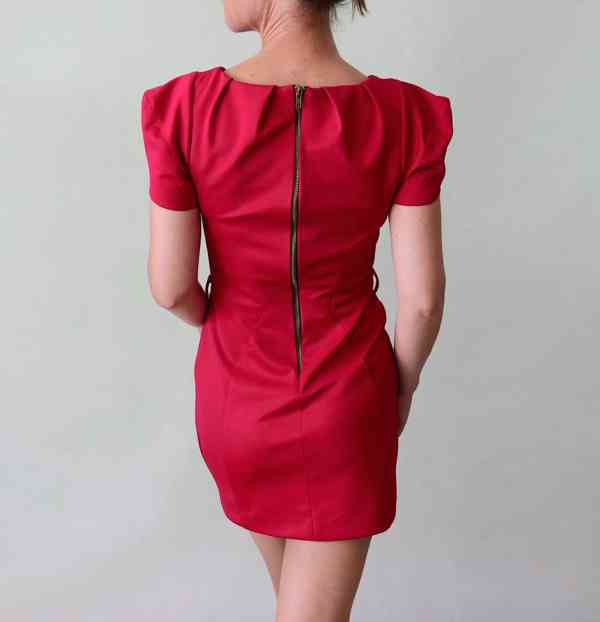 Červené origami minišaty River Island vel.34 - foto 7