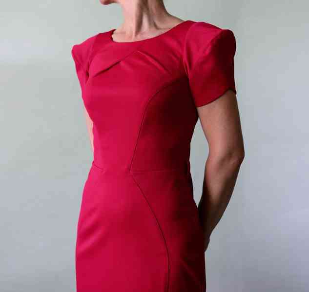 Červené origami minišaty River Island vel.34 - foto 8