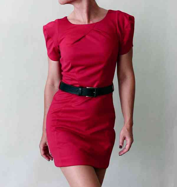 Červené origami minišaty River Island vel.34 - foto 6