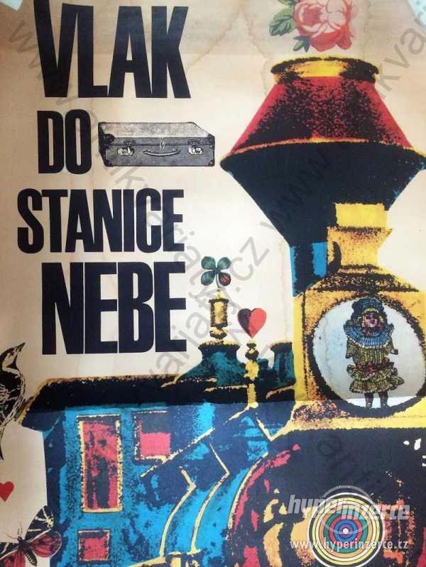 Vlak do stanice Nebe film plakát Karel Vaca 1972 - foto 1
