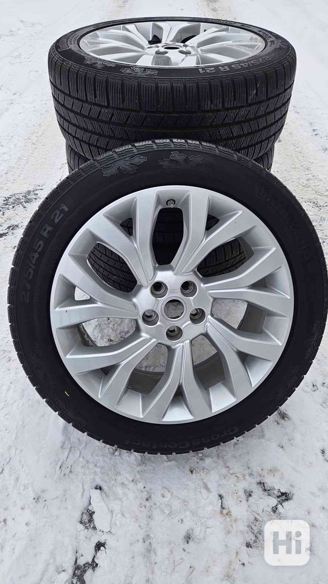 TOP ALU kola Land Rover 21" – 5×120, Continental 90 % Prodám - foto 1