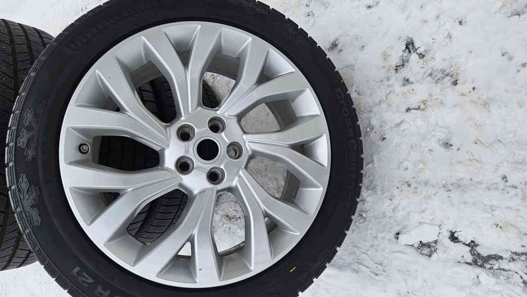 TOP ALU kola Land Rover 21" – 5×120, Continental 90 % Prodám - foto 3