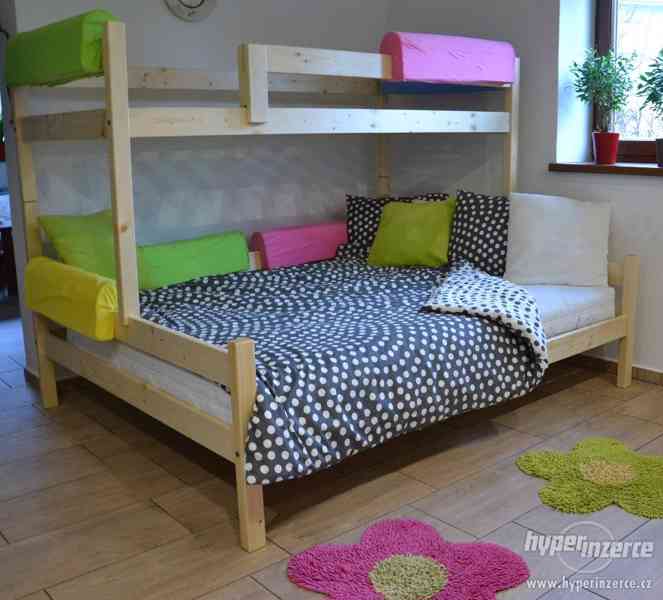 Nová patrová postel s rozšířeným lůžkem 140x200 cm - foto 2