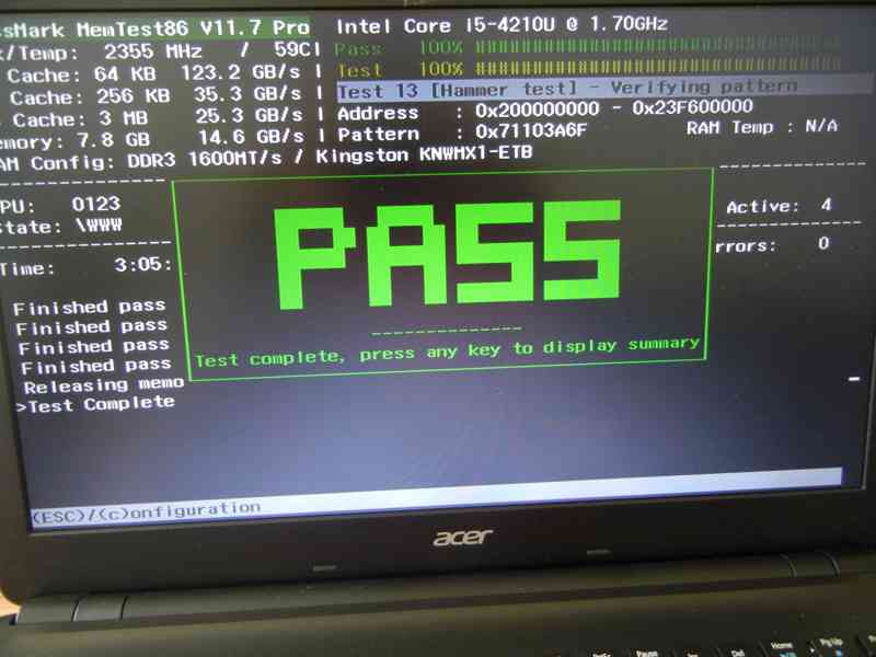 Paměti Kingston 4GB DDR3 SODIMM, 1600MHz - foto 2