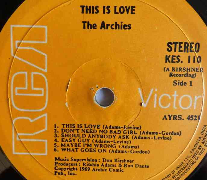 The Archies  –  This Is Love  (LP) - foto 3