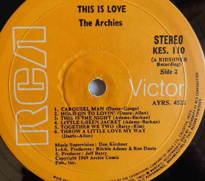 The Archies  –  This Is Love  (LP) - foto 4