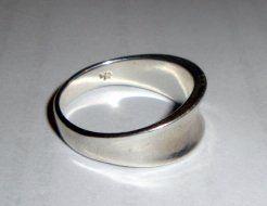stříbrný masivní-velký (možno i pánský nebo na palec) prsten - foto 1