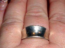 stříbrný masivní-velký (možno i pánský nebo na palec) prsten - foto 3