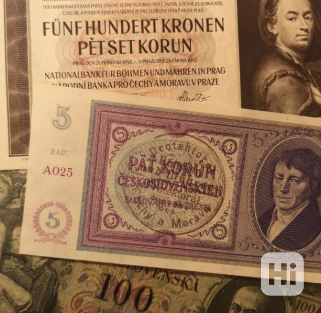 Koupím staré Československé bankovky, Tuzexové poukázky - foto 1