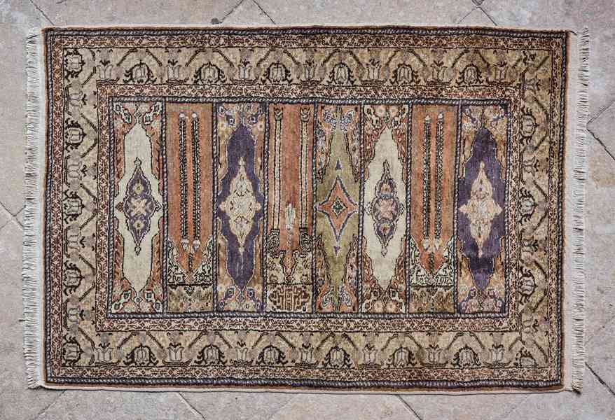 Turecký koberec Kayseri – skupinový modlitební 138 x 90 cm