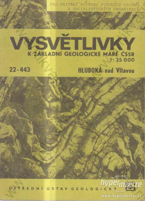 Vysvětlivky k zákl. geol. mapě ČSSR- Hluboká n.Vl. - foto 1