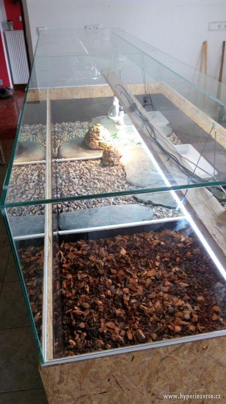 Želvárium, želví stůl pojízdný prosklený - foto 4
