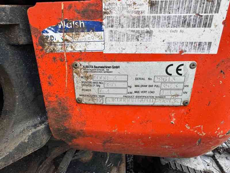 Bagr Kubota K008-3 Micro - foto 7