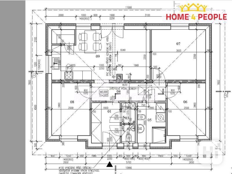 Prodej projektu domu Bára 4+kk, 84m2 obec Pačlavice s pozemkem 881m2 - foto 5