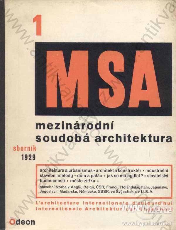MSA - Mezinárodní  architektura 1 Teige Corbusier - foto 1