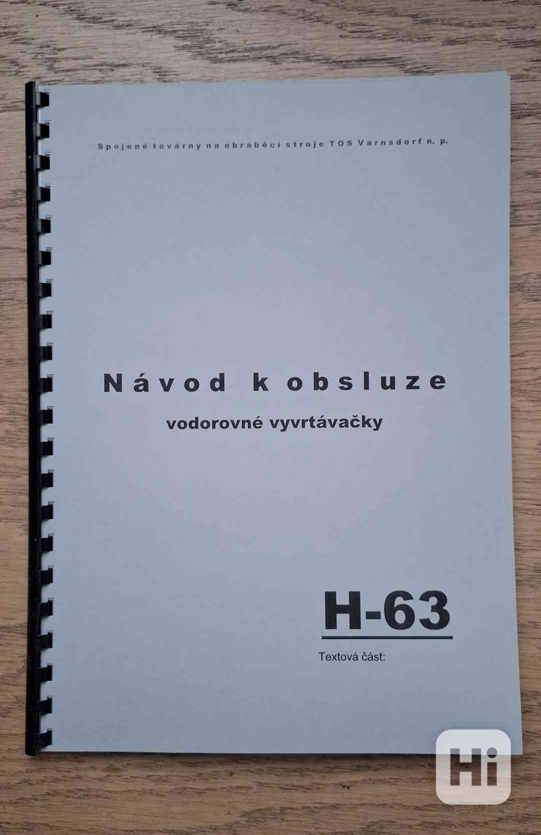 Návod vodorov. vyvrtávačky H-63 - foto 1