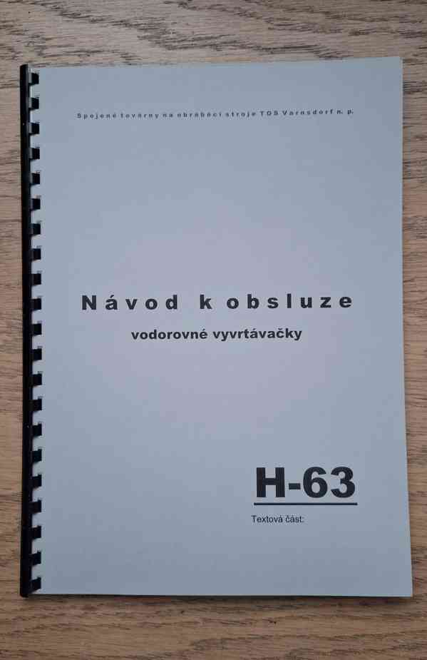 Návod vodorov. vyvrtávačky H-63 - foto 1