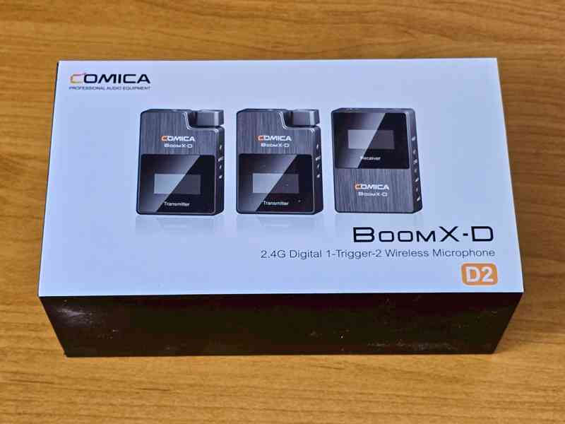 Bezdrátové mikrofony Comica BoomX-D D2, mikroport