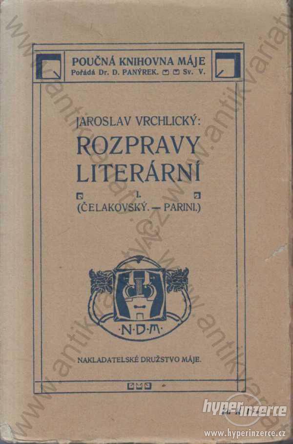 Rozpravy literární Jaroslav Vrchlický  1906 - foto 1