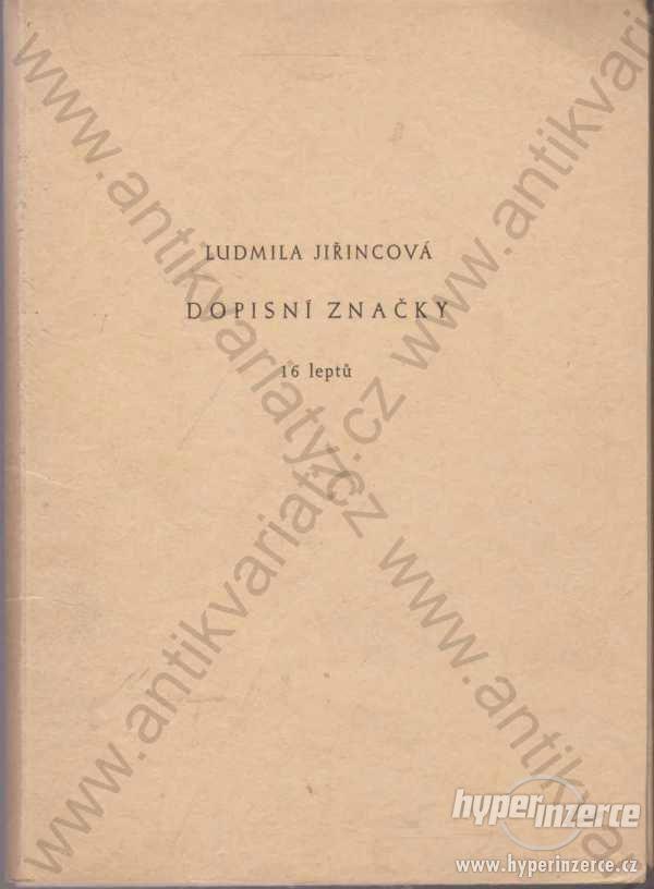 Dopisní značky Ludmila Jiřincová 16 leptů 1954 - foto 1