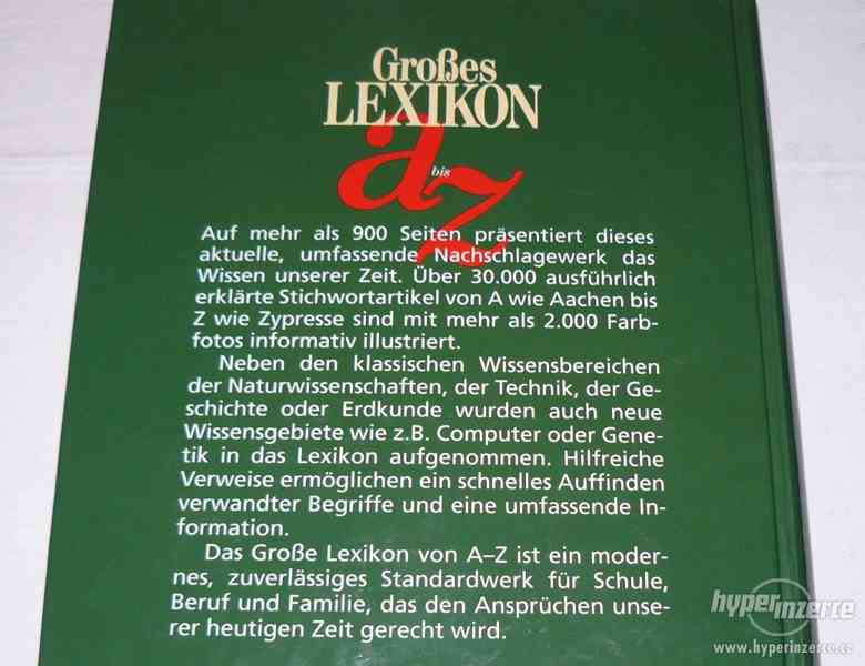 Großes Lexikon A bis Z (němčina)  r.1995 - 100% - foto 3