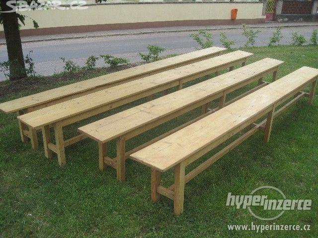 Nabízím krásné smrkové lavice - foto 1