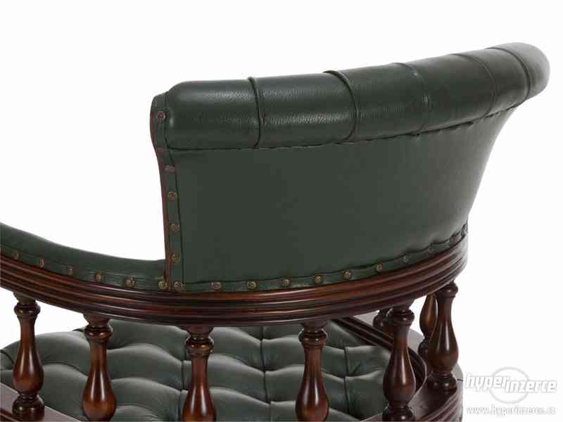 Kancelářská židle z masivu, luxusní židle dřevěná - foto 2