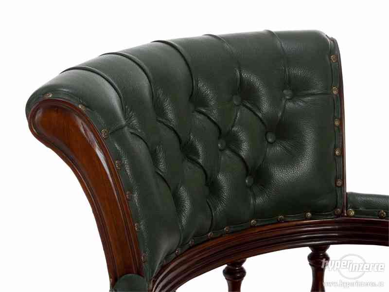 Kancelářská židle z masivu, luxusní židle dřevěná - foto 3