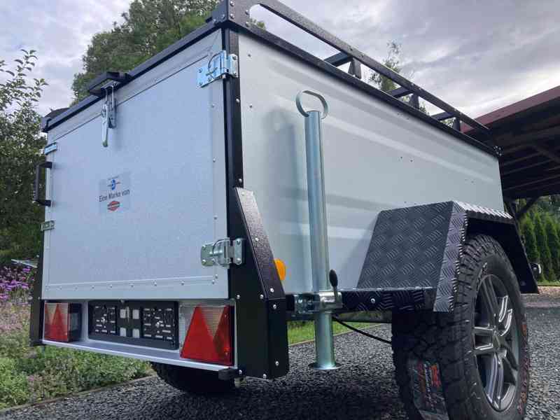 Přívěsný Vozík OFFROAD CAMPING s Nosičem na Stan Böckmann  - foto 21