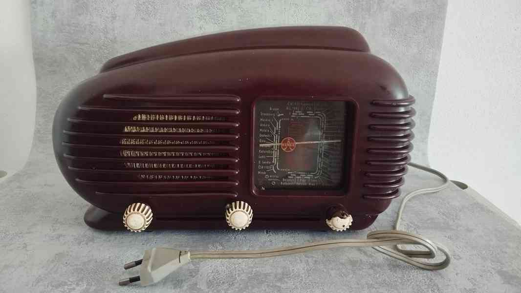 Stare bakelitové rádio TALISMAN.- dekorace, sbírka, díly - foto 2