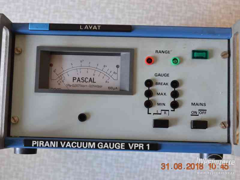 NOVÝ Vakuometr PIRANI VPR 1, výrobce LAVAT - foto 1