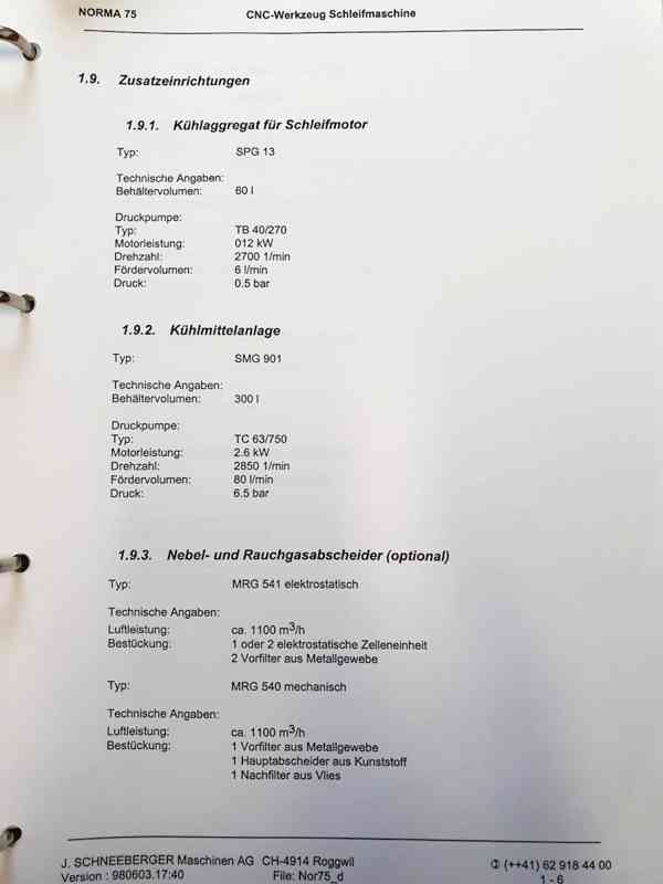 NORMA 75 / bruska na nástroje Schneeberger - foto 9