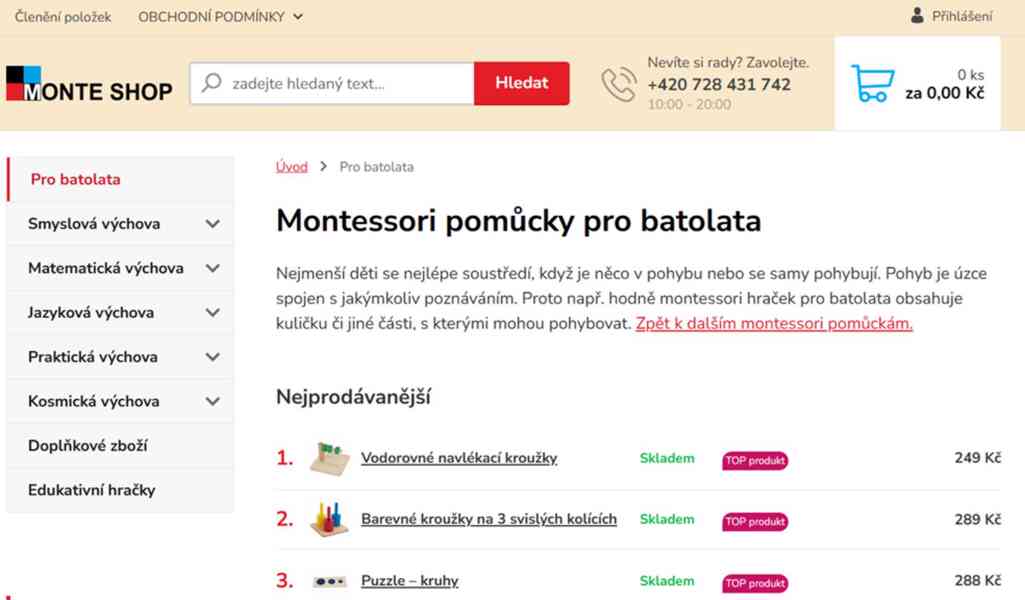2 Montessori eshopy v ČR a Maďarsku, 10 let historie - foto 2
