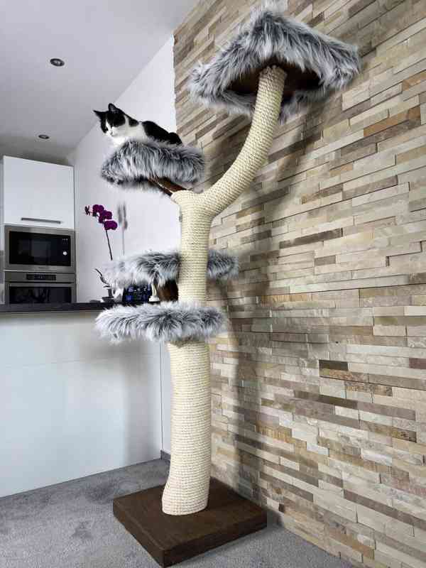Kočičí strom ze dřeva - foto 2