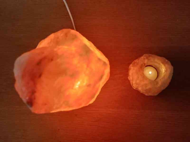 Solná lampa a svícen - foto 4