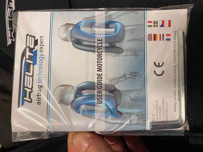 Airbagová ochranná vesta HELITE M nová - foto 2