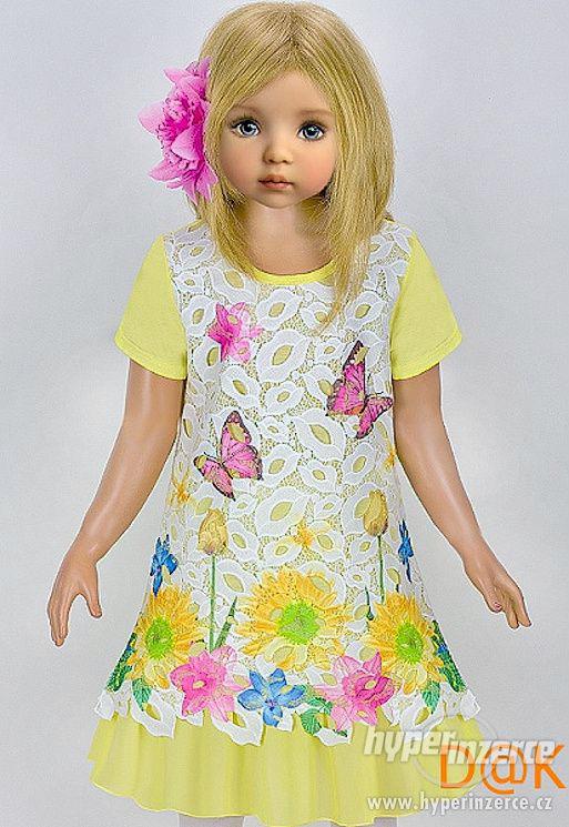 Nádherné dívčí květinové luxusní šaty - foto 1