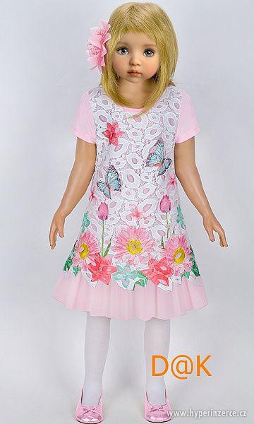 Nádherné dívčí květinové luxusní šaty - foto 2