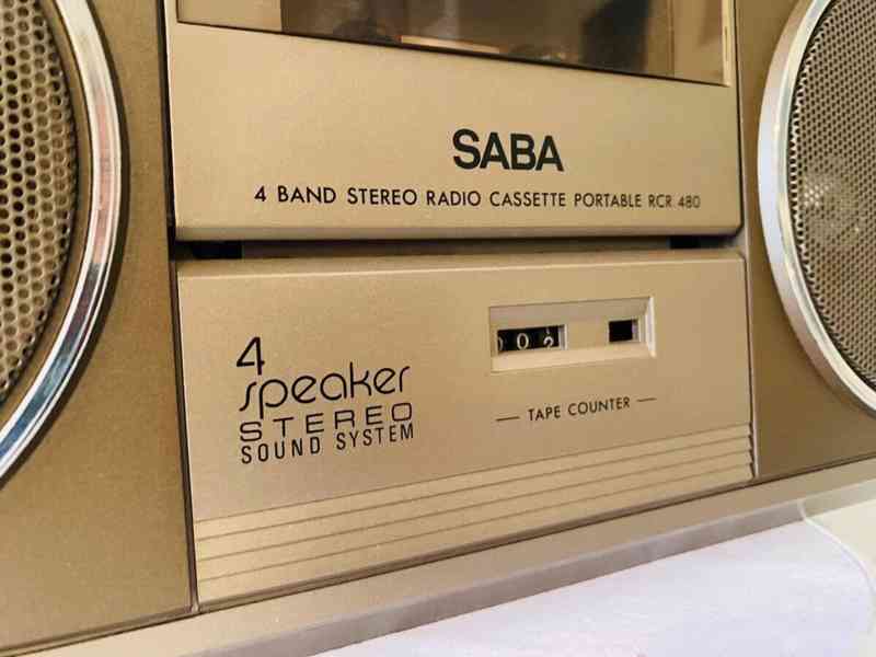 Radiomagnetofon Saba RCR 480, rok 1983 - foto 9