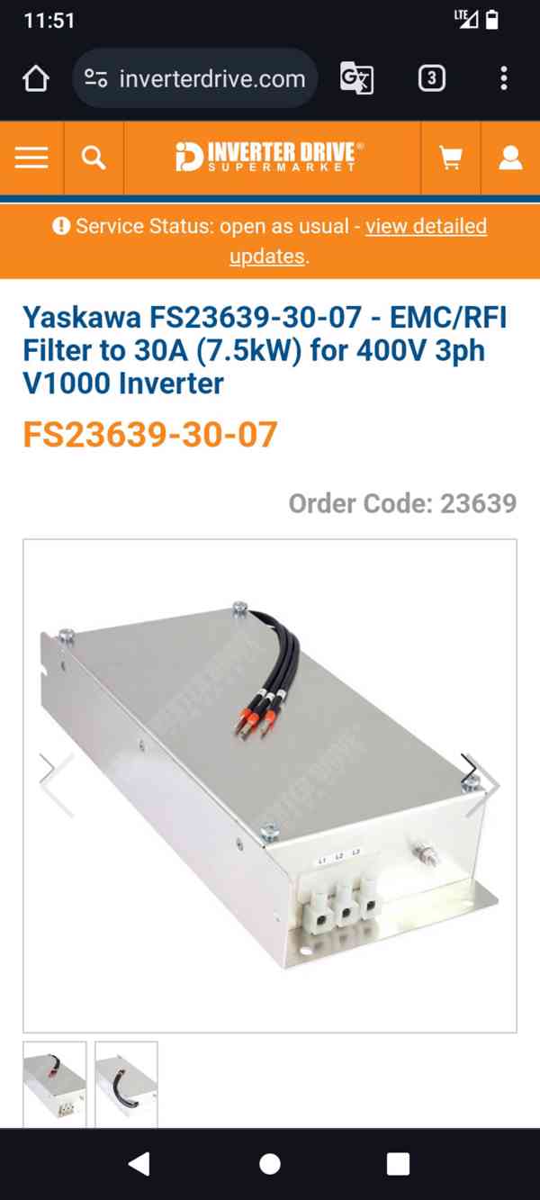 Třífázový Síťový filtr pro měniče frekvence SCHAFFER FS23639 - foto 8