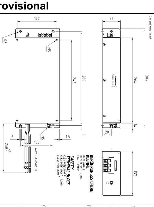 Třífázový Síťový filtr pro měniče frekvence SCHAFFER FS23639 - foto 10