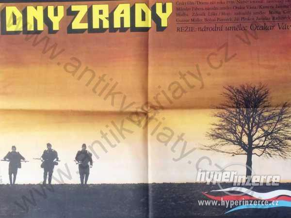 Dny zrady film plakát Zdeněk Ziegler 1973 58x81cm - foto 1