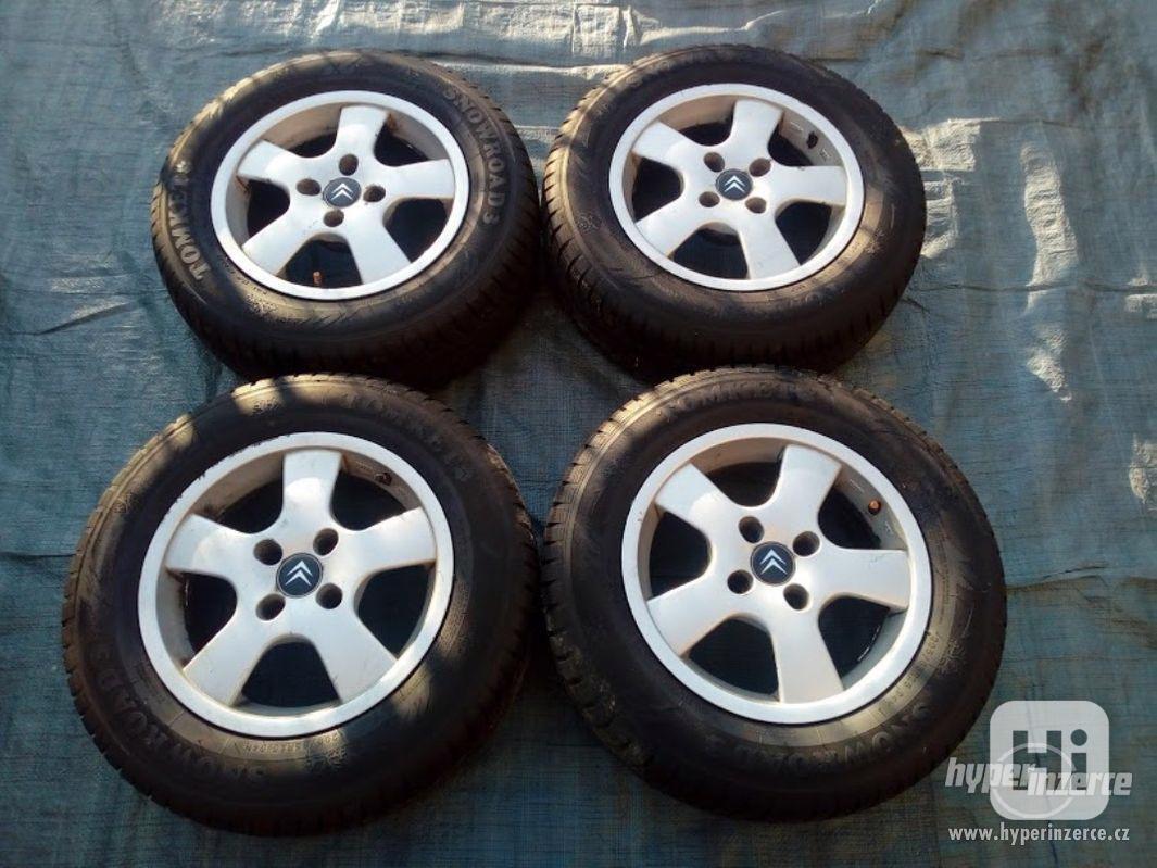 Prodám sadu AL disků 15" včetně zimních pneu. - foto 1