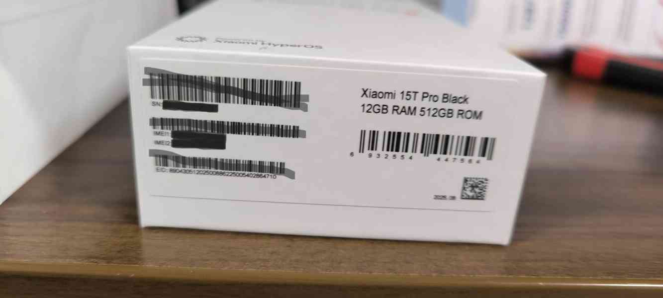 Nový nerozbalený Xiaomi 15T Pro Black 12GB RAM 512GB - foto 2